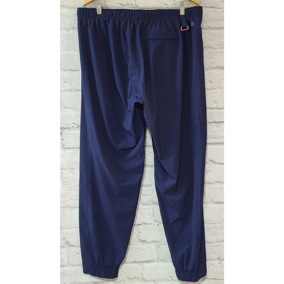 Title Nine Aero Tech Pants Women's XL Navy Blue Elastic Waist Outdoor Gorpcore - Picture 4 of 6